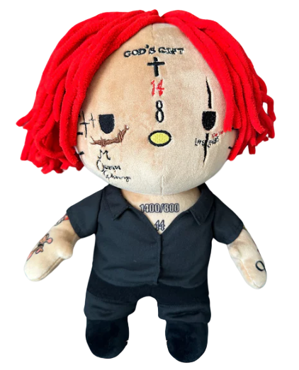 New Hello Kitty Ken Carson Rapper Trippie Taylors Plush Toy Doll with Clothes Stuffed Soft Plush Toys Fans Collect Gifts
